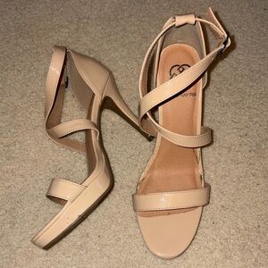 Elegant Nude Strappy Heels